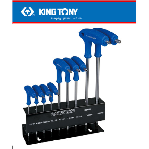 [EZM.8901280] KUNCI L SET MURAH TR TORX L-WRENCH T10H-T50H KING TONY 9PC- 022319PR