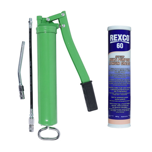 [EZM.4600003] PAKET TEKIRO HAND GREASE GUN 500CC + REXCO 60 LITHIUM GREASE