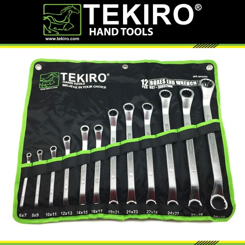 [EZM.4601404] Tekiro Kunci Ring Set 12 Pcs /Kunci Ring Set / Tools - Alat Perkakas