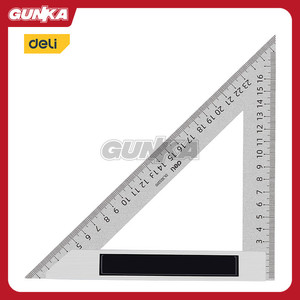 [EZM.8100063] Triangle Rule (20cm) DELI EDL303200 Penggaris Segitiga Stainless Steel Tukang