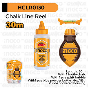 [EZM.8100069] Chalk Line Reel (30m) HCLR0130 Sipatan Sipat Tukang Leveling Lurus Penggaris Benang Tembok Keramik