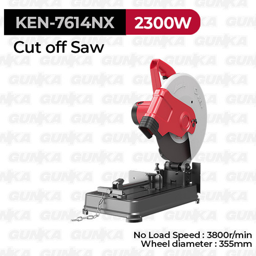 [EZM.8100096] Heavy-Duty Cut-off Saw (14"/355mm 2300W) KEN-7614NX Mesin Cutting Wheel Chop Saw Potong Pipa Besi Tulang Listrik Durable Industrial High-Grade Milwaukee OEM