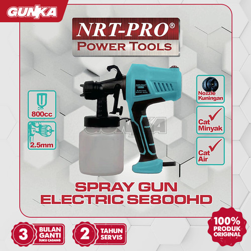 [EZM.8100142] Electric Spray Paint Gun (800 cc 450 W) NRT-Pro SE800HD Mesin Semprotan Cat Semprot Portable Minyak Air Listrik Elektrik