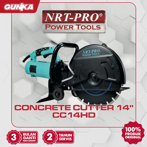 [EZM.8100152] Concrete Asphalt Cutter (14") NRT-Pro CC14HD Mesin Potong Beton Cor Jalan Aspal 14 Inch Listrik
