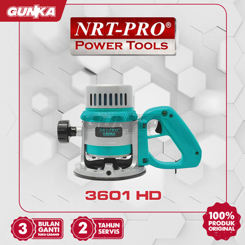 [EZM.8100158] Electric Wood Router (12 mm) NRT-Pro 3601HD Mesin Profil Besar Trimmer Trimer Kayu 1 Pegangan