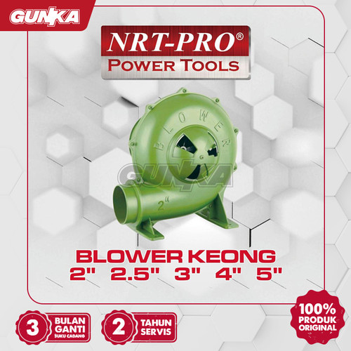 [EZM.8100173] Blower Keong (3" 370 W) NRT-Pro Mesin Tiup Peniup Angin Duduk Tungku Bakar Listrik Elektrik Electric Hijau Original Norita