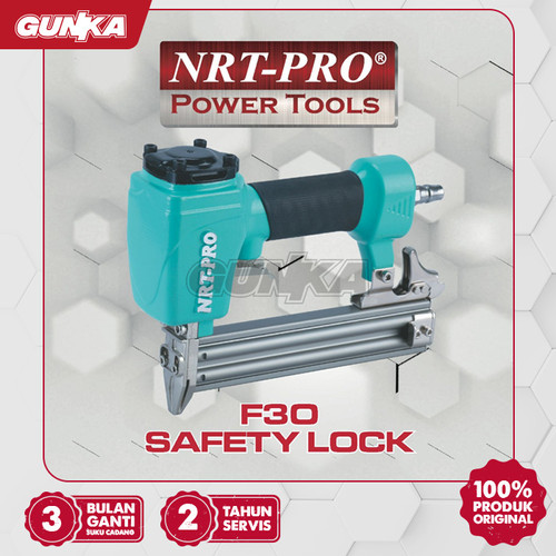 [EZM.8100175] Air Brad Nailer (10-30 mm Paku I/F) NRT-Pro F30HD Mesin Paku Angin Pneumatic Staples Stapler Kayu Safety