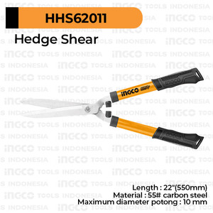 [EZM.8100688] Hedge Shear (22") INGCO HHS62011 - Gunting Rumput Dahan Pagar Tanaman