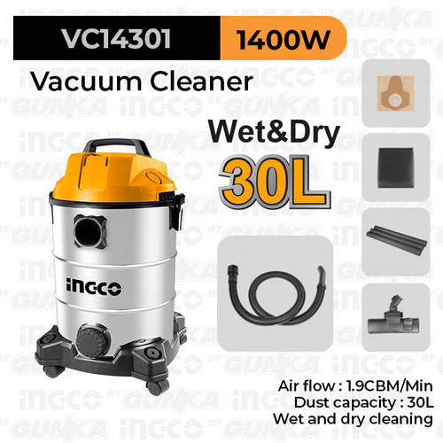 [EZM.8100695] Vacuum Cleaner (Wet/Dry 30L) INGCO VC13301 - Penghisap Penyedot Debu