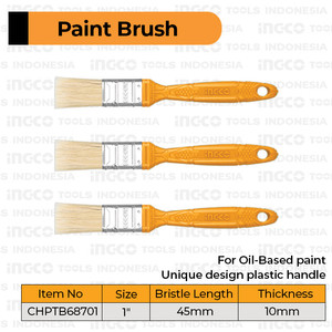 [EZM.8100724] 3-Pcs Paint Brush (1") INGCO CHPTB68701 Kuas Cat Minyak Kayu Besi Inch