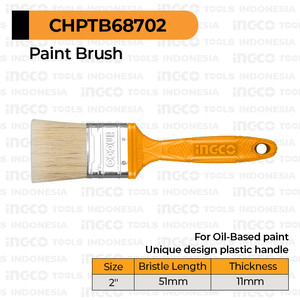 [EZM.8100744] Paint Brush (2") INGCO CHPTB68702 Kuas Cat Minyak 51 mm Kayu Besi Inch