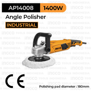[EZM.8100813] Angle Polisher (7"/180mm) INGCO AP14008 - Mesin Poles Pemoles 7 Inch