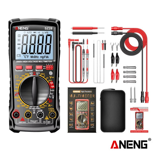 [EZR.2000003] Aneng SZ28 Pro Smart Multimeter 4000 Count Digital AC DC Voltage Current Tester Diode NCV