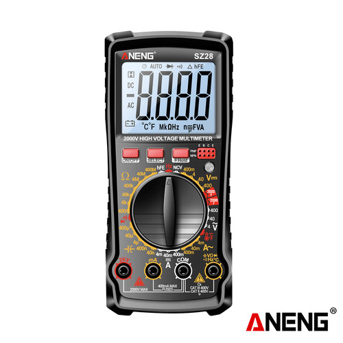[EZR.2000004] Aneng SZ28 Smart Multimeter 4000 Count Digital AC DC Voltage Current Tester Diode NCV