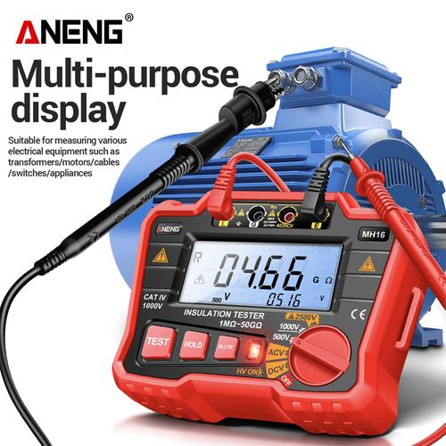 [EZR.2000029] Aneng MH16 Insulation Resistance Tester AC DC Voltage Automatic Discharge Backlit Bright Screen