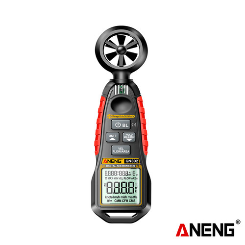 [EZR.2000037] Aneng GN302 Handheld Anemometer 9999 Count Digital 0.4-30.00m/s Wind Speed Meter Temperature