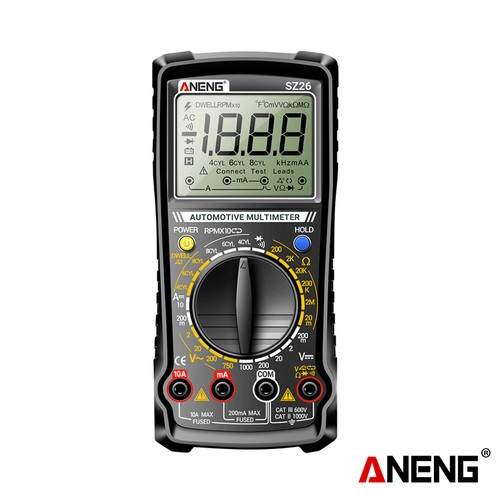 [EZR.2000039] Aneng SZ26 Multitester Closed Angle Measure Repair Multimeter Speed Diode Meter Ohmer Car Tester