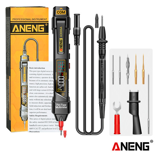 [EZR.2000042] Aneng A3006A Pro Digital Multimeter Test Pen 4000Counts AC/DC Voltage Non-contact Inductive Hz Diode