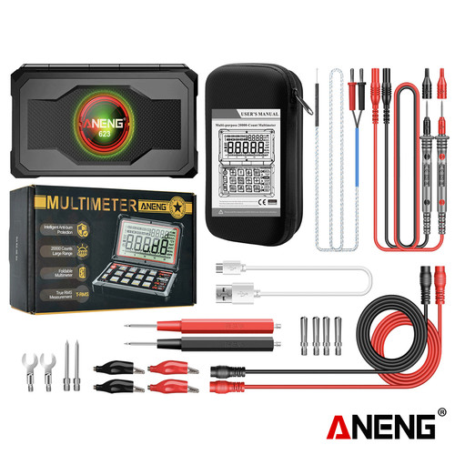 [EZR.2000045] Aneng 623 Pro Auto Repair Multimeter 20000 Counts Digital AC/DC Voltage NCV Induction Capacitance