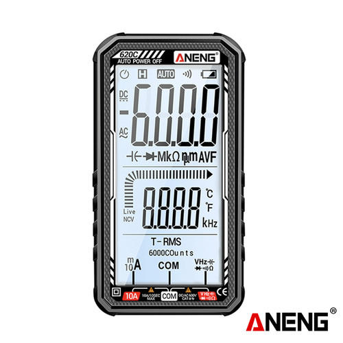 [EZR.2000048] Aneng 620C Digital Built-in Lithium Battery Multimeters 6000 Counts Meter Auto Recognition 10A