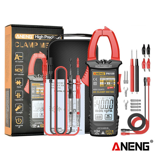 [EZR.2000053] Aneng PN109 Pro Clamp Meter Professional Smart Digital 600A High Current NCV Induction Non-Contact