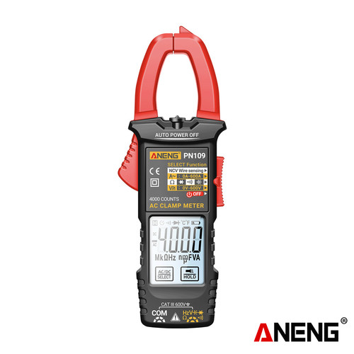 [EZR.2000054] Aneng PN109 Clamp Meter Professional Smart Digital 600A High Current NCV Induction Non-Contact