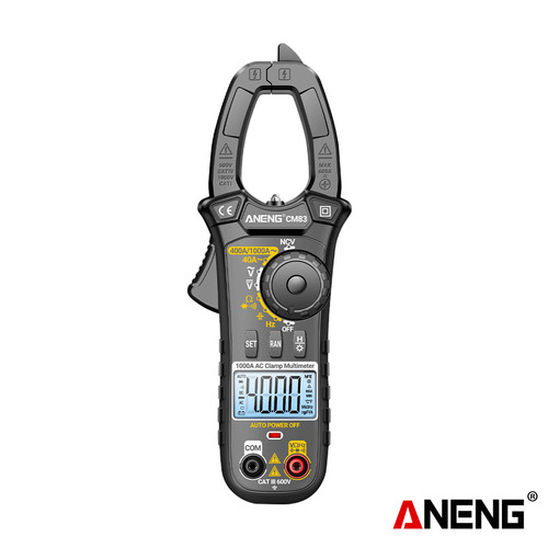 [EZR.2000065] Aneng CM83 Multitester Digital Clamp Meter AC Current Capacitance NCV Tester Tool
