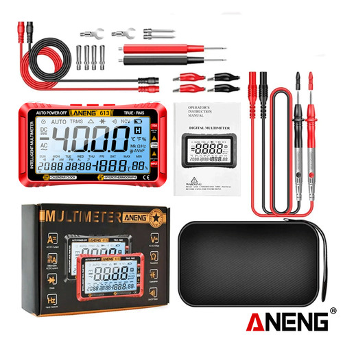 [EZR.2000069] Aneng 613 Pro Smart Multimeters 3 in 1 DC/AC Voltage Capacitor Tester 4000 Counts 10A Current 600V