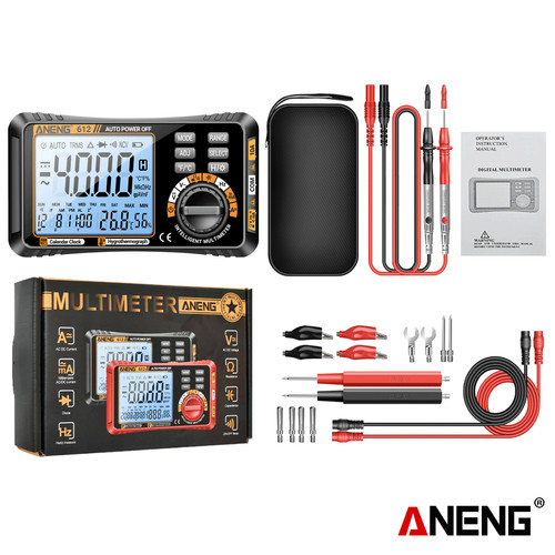 [EZR.2000073] Aneng 612 Pro Smart 3 in 1 Digital Multimeter 4000 Count Voltage Capacitance Measurement Tester