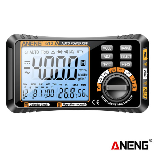 [EZR.2000074] Aneng 612 Smart 3 in 1 Digital Multimeter 4000 Count Voltage Capacitance Measurement Tester