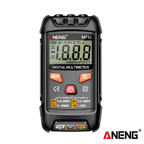 [EZR.2000132] Aneng M113  1999 Counts Mini Multimeter Digital Voltage Meter Ohm NCV