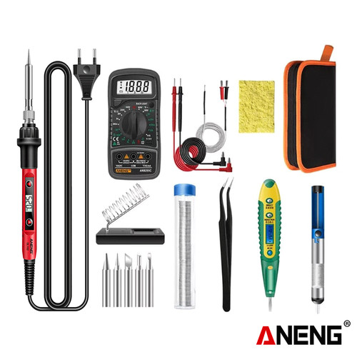 [EZR.2000265] Aneng SL102-16 Solder Digital Kit Set Adjustable Temperature Original