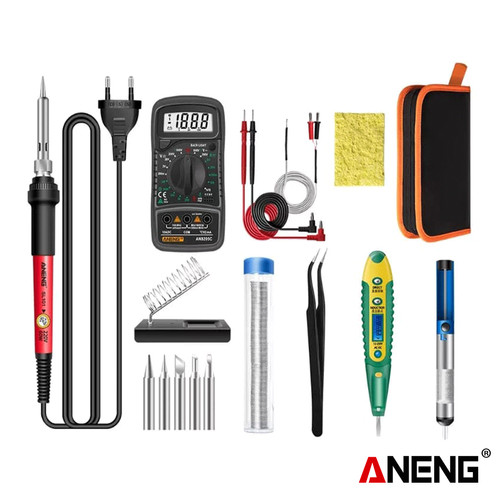 [EZR.2000269] Aneng SL101-16 Soldering Iron Kit Set Adjustable Temperature Original