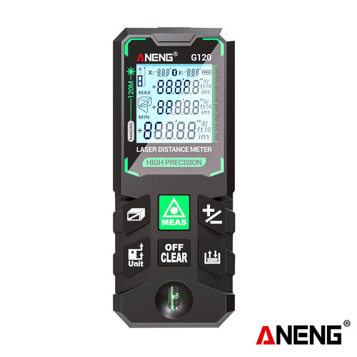 [EZR.2000337] Aneng G120 Green Laser Distance Meter Ruler 0.5~1 Second Flash Test Laser Ruler 120M