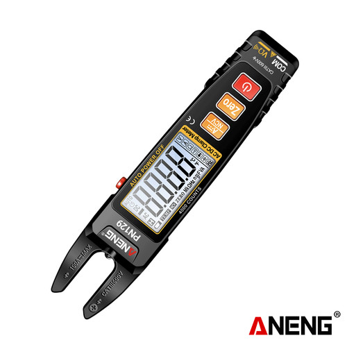 [EZR.2000345] Aneng PN129 Clamp Meter U-shaped Smart 4000 Counts Multimeter AC/DC 600V Voltage Current Resist