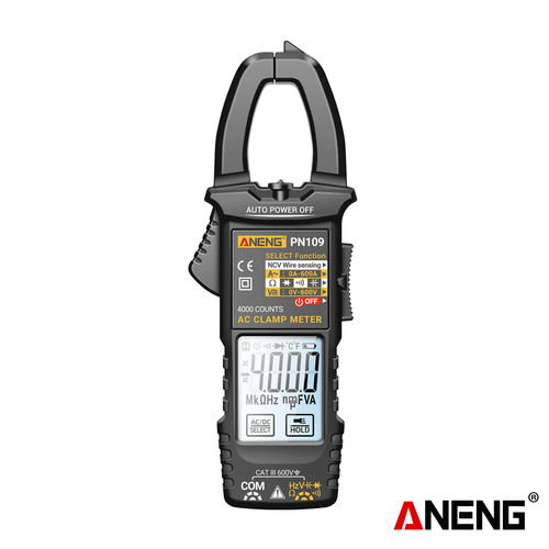 [EZR.2000347] Aneng PN109 Smart 600A High AC Current Clamp Meter Touch Screen Display Tester 4000 Counts