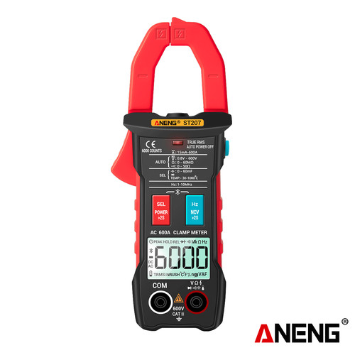 [EZR.2000351] Aneng ST207 Bluetooth Digital Smart Clamp Multimeter Tang Ampere Clamp Capacitance Ohm