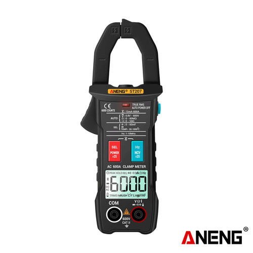 [EZR.2000352] Aneng ST207 Digital Bluetooth Multimeter Clamp Meter 6000 Count Hz Capacitance Ohm