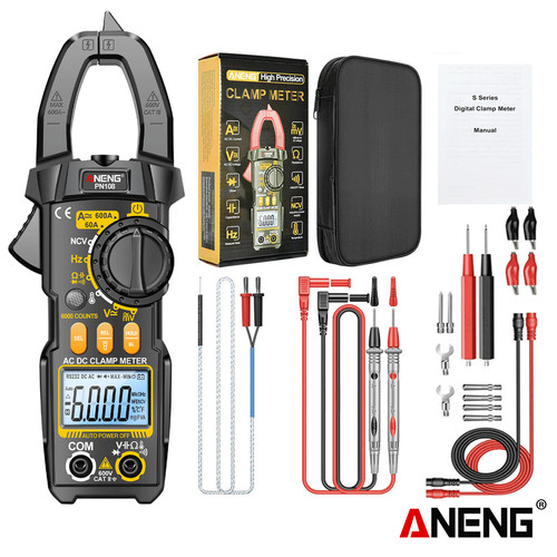 [EZR.2000353] Aneng PN108 Pro Clamp Meter AC/DC Voltage 600A Current Multimeter Resistance Capacitance