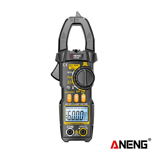 [EZR.2000354] Aneng PN108 Clamp Meter AC/DC Voltage 600A Current Multimeter Resistance Capacitance