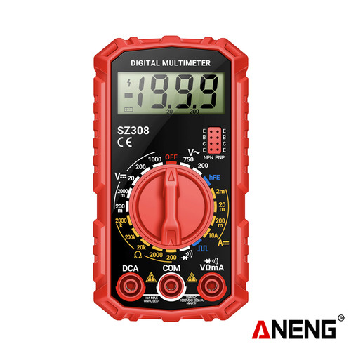 [EZR.2000356] Aneng SZ308 Digital Multimeter Voltage Resistance Meter AC/DC Current Ohm Square Wave Test