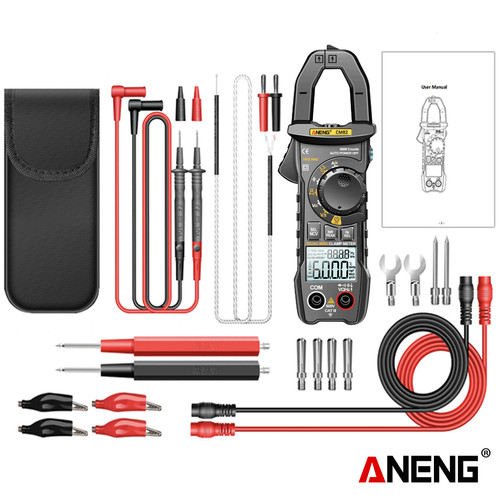[EZR.2000359] Aneng CM82 Pro Digital Clamp Meter 6000 Counts True RMS NCV 600V Voltage 600A DC/AC Current Digital Multimeter Clamp Current Meter