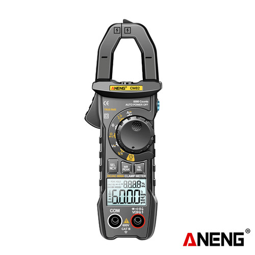 [EZR.2000360] Aneng CM82 Digital Clamp Meter 6000 Counts True RMS NCV 600V Voltage 600A DC/AC Current Digital Multimeter Clamp Current Meter