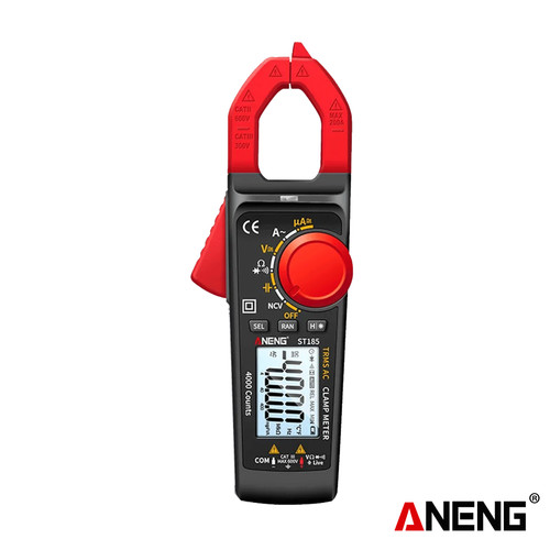 [EZR.2000368] Aneng ST185  Digital Clamp Meter Multimeter 4000 Counts True RMS 200A