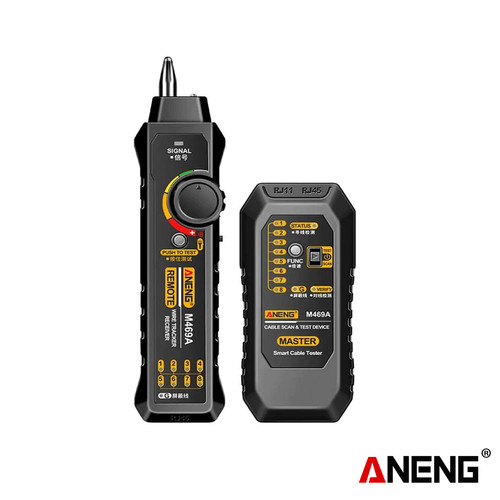 [EZR.2000387] Aneng M469A Smart Network Cable Tester RJ45 RJ11 LAN Cable Tester Ori