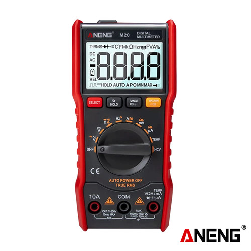 [EZR.2000401] Aneng M20 Digital Multimeter NCV Probe Backlight Volt AC/DC Original