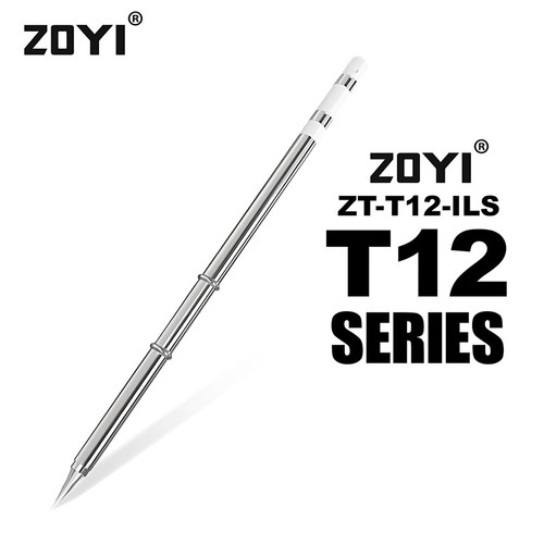 [EZR.2100004] ZOYI ZT-T12-ILS Mata Solder T12 Heating Element Electric Soldering Iron Tip Silver