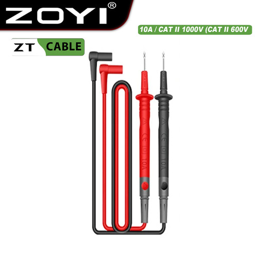 [EZR.2100011] Zoyi Kabel Jarum Multimeter Multitester Set 10A CAT II 1000V 600V
