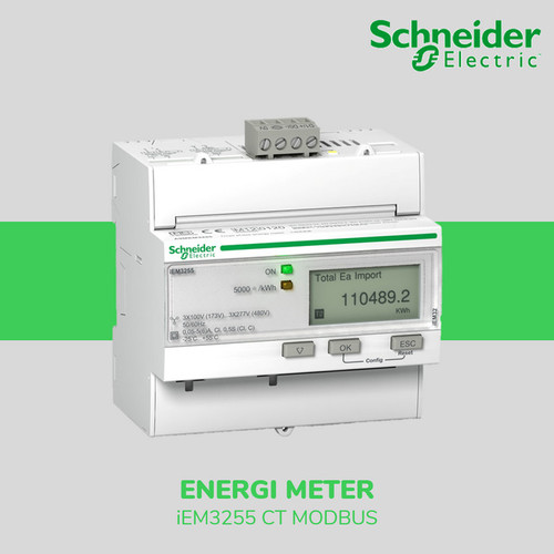 [EZM.5800081] KWH Meter KWHMeter SCHNEIDER 3P 3Phase 4Tariff IEM3255 A9MEM3255