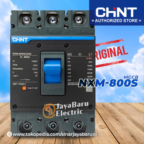 [EZM.5800282] MCCB Breaker CHINT NXM-800S NXM800S 3P 800A